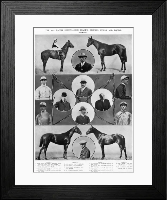 Framed Print : 1919 Racing Season - some leading figures Framed Print : 1919 Racing Season - some leading figures