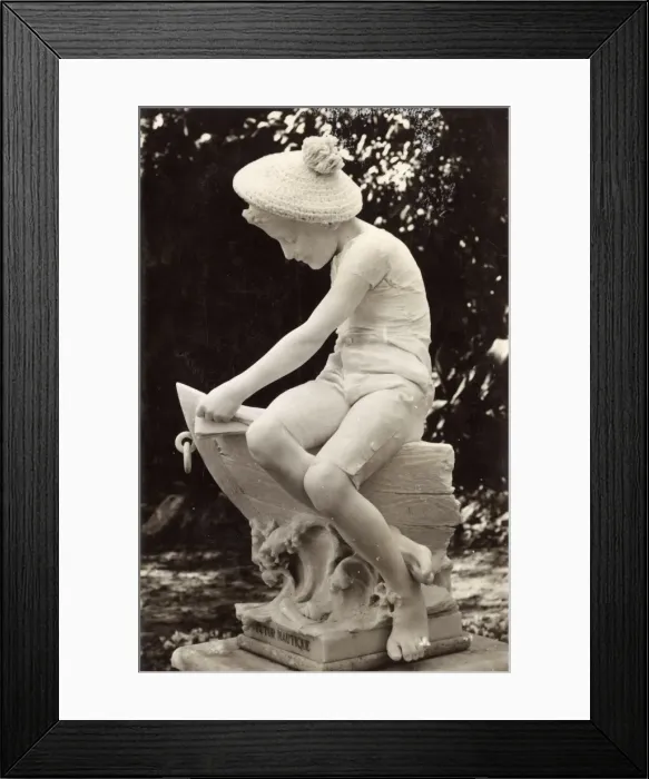 Framed Print : Statue of a boy who wishes to go to sea Framed Print : Statue of a boy who wishes to go to sea
