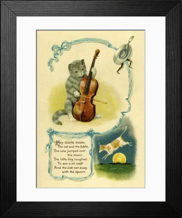 Framed Print : Anon 5. Hey, diddle diddle Framed Print : Anon 5. Hey, diddle diddle
