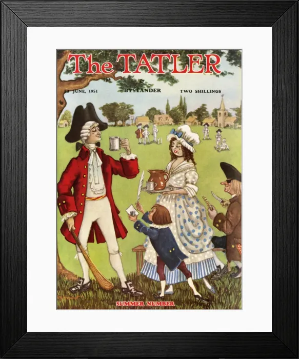 Framed Print : The Tatler Summer Number front cover 1951 Framed Print : The Tatler Summer Number front cover 1951