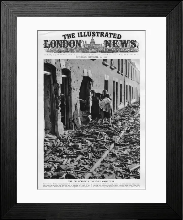 Framed Print : London bomb damage Framed Print : London bomb damage