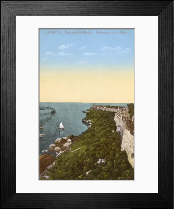 Framed Print : Entrance to the Bay at Havana, Cuba Framed Print : Entrance to the Bay at Havana, Cuba