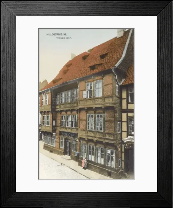 Framed Print : Germany - Wiener Hof - Hildesheim Framed Print : Germany - Wiener Hof - Hildesheim