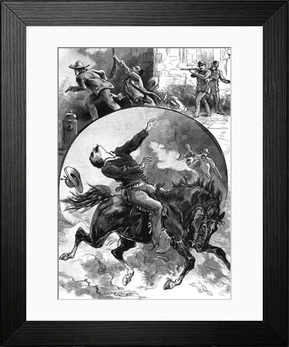 Framed Print : Dalton gang, Kansas