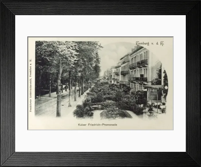 Framed Print : Bad Homburg, Germany - Kaiser-Friedrich-Promenade Framed Print : Bad Homburg, Germany - Kaiser-Friedrich-Promenade