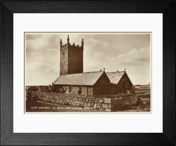 Framed Print : The Last Church in England - Lands End Framed Print : The Last Church in England - Lands End