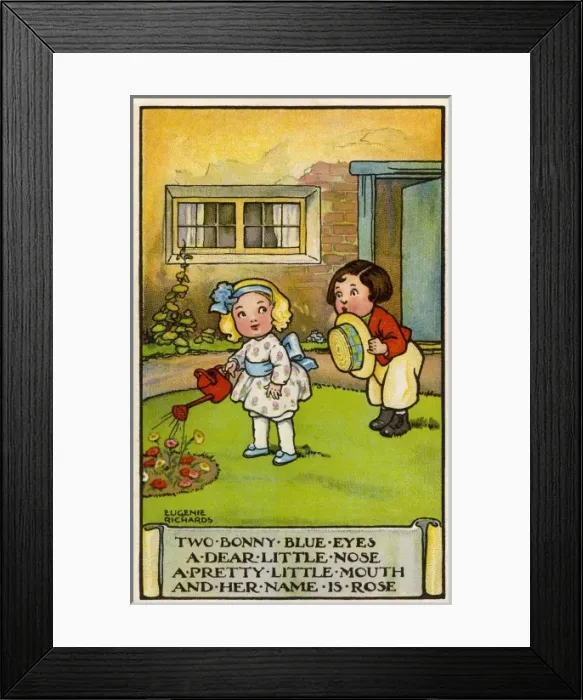 Framed Print : E Richards. Two bonny blue eyes Framed Print : E Richards. Two bonny blue eyes