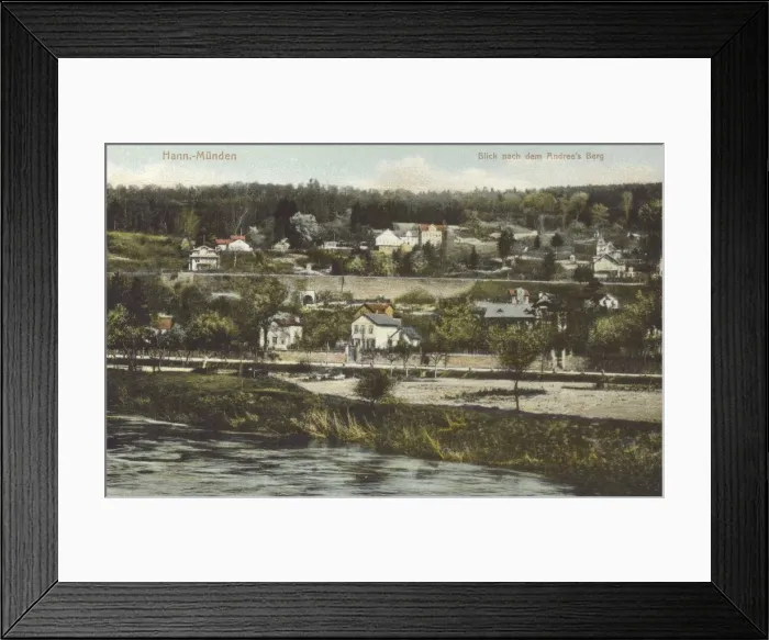 Framed Print : Hann. Munden, Germany - River Weser Framed Print : Hann. Munden, Germany - River Weser