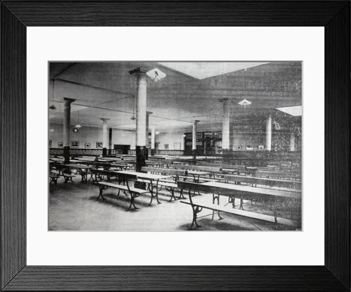 Framed Print : Rowton House, Whitechapel - Dining Hall Framed Print : Rowton House, Whitechapel - Dining Hall