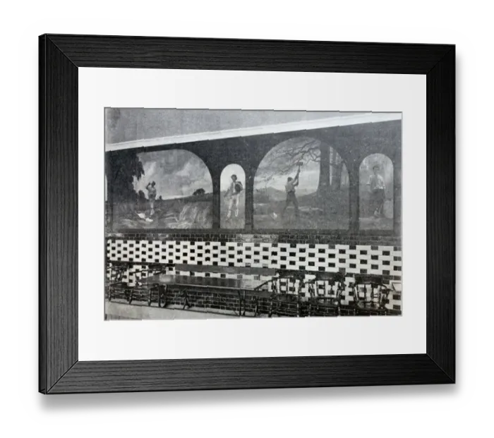 Framed Print : Rowton House, Whitechapel - Decorative Panels Framed Print : Rowton House, Whitechapel - Decorative Panels