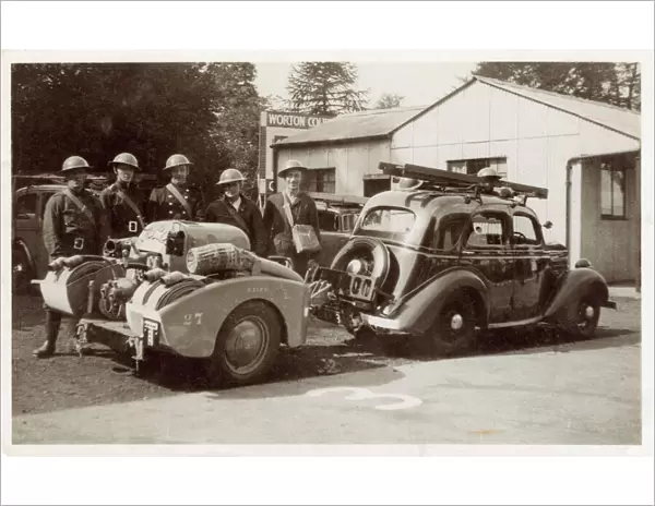 Worton, Wiltshire - WWII - Civilian Fire Fighters