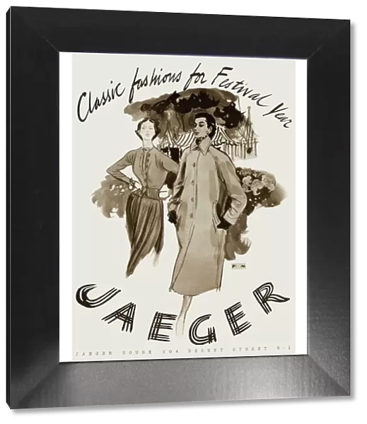 Advertisement for Jaeger in Festival of Britain Year
