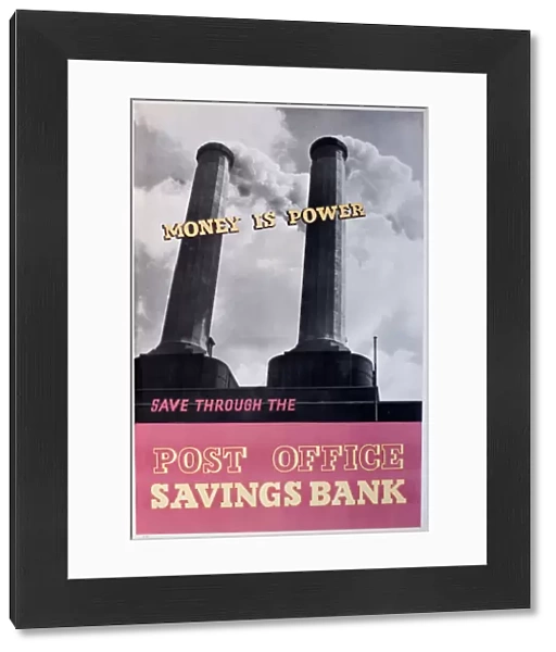 Poster advertising Post Office Savings Bank