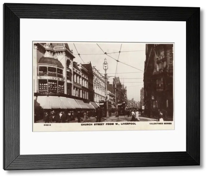 Framed Print : Church Street, Liverpool, Merseyside Framed Print : Church Street, Liverpool, Merseyside