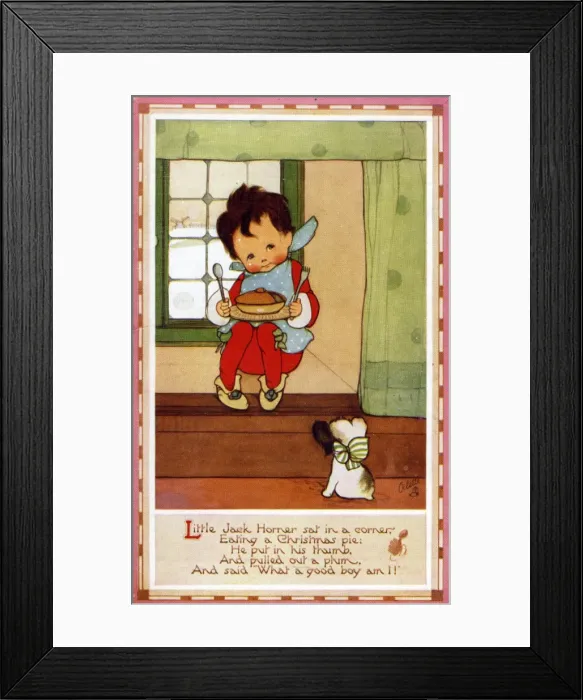 Framed Print : Anon 1. Little Jack Horner Framed Print : Anon 1. Little Jack Horner