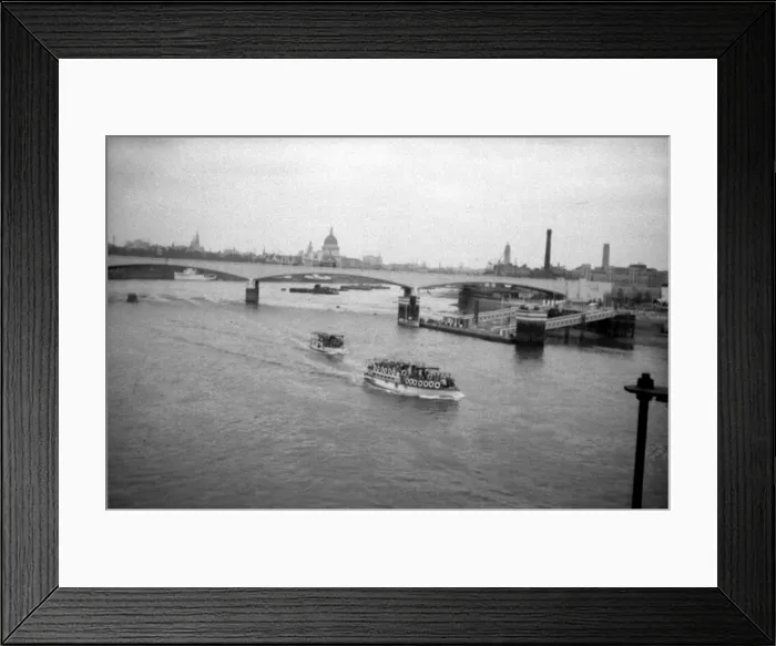 Framed Print : River Thames - 1953 Framed Print : River Thames - 1953