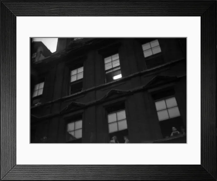 Framed Print : Coronation. Public look out of windows Framed Print : Coronation. Public look out of windows
