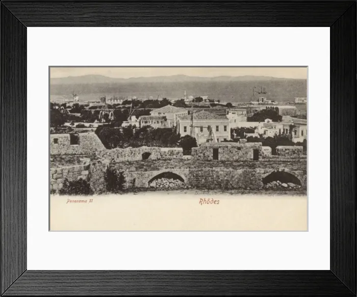 Framed Print : Rhodes - View from the Battlements Framed Print : Rhodes - View from the Battlements