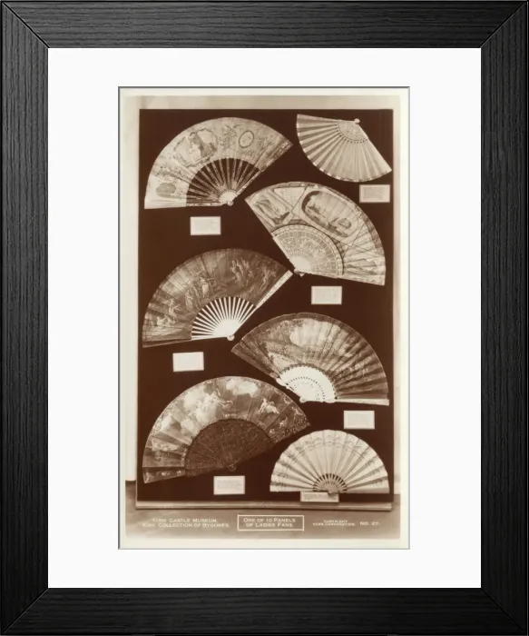 Framed Print : Kirk Collection of bygones - Fan Collection Framed Print : Kirk Collection of bygones - Fan Collection