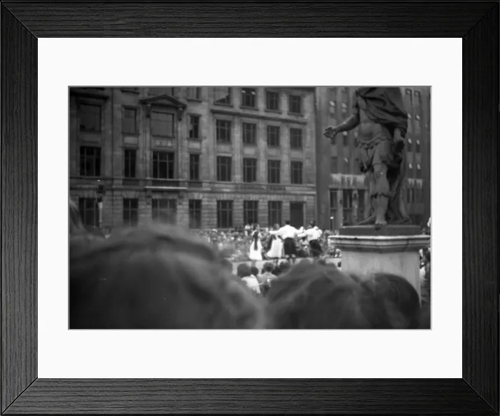 Framed Print : Coronation. Folk dancing, evening Golden Sq Framed Print : Coronation. Folk dancing, evening Golden Sq