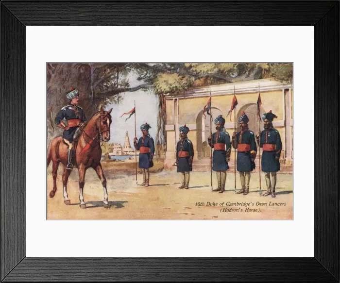 Framed Print : India - 10th Duke of Cambridges Own Lancers Framed Print : India - 10th Duke of Cambridges Own Lancers