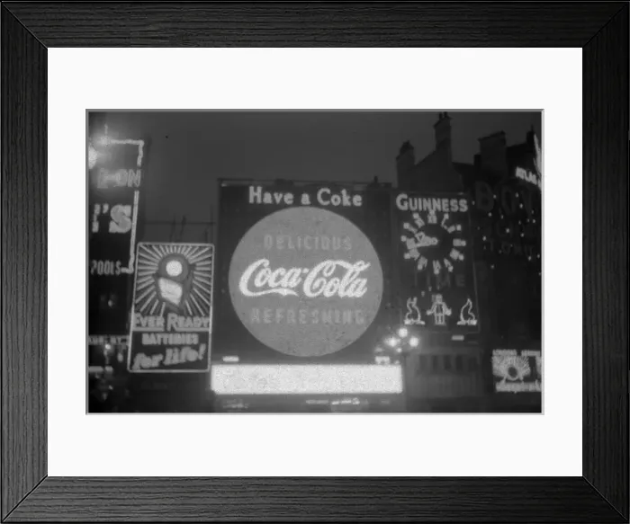 Framed Print : Coronation. Piccadilly Circus at Night Framed Print : Coronation. Piccadilly Circus at Night
