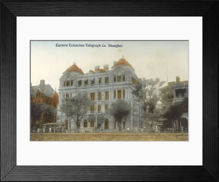 Framed Print : Eastern Extension Telegraph Company - Shanghai, China