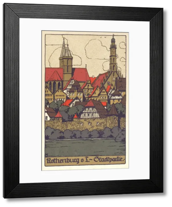 Framed Print : Germany - Rothenburg ob der Tauber Framed Print : Germany - Rothenburg ob der Tauber