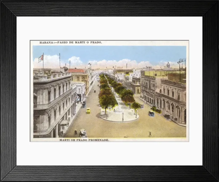 Framed Print : Paseo de Marti or Prado, Havana, Cuba Framed Print : Paseo de Marti or Prado, Havana, Cuba