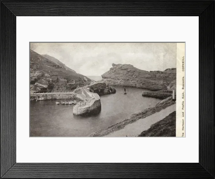 Framed Print : The Harbour and Profile Rock - Boscastle Framed Print : The Harbour and Profile Rock - Boscastle