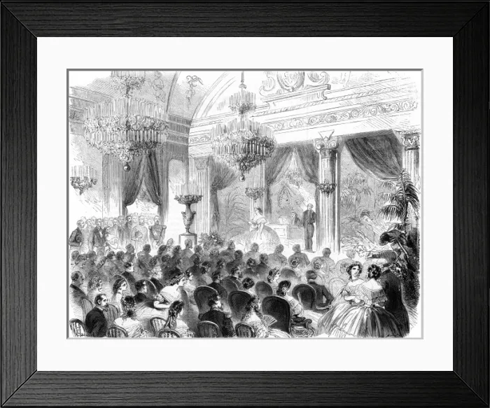 Framed Print : Ministry of Justice Concert, Paris 1862 Framed Print : Ministry of Justice Concert, Paris 1862