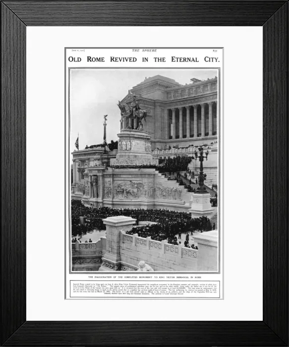 Framed Print : Inauguration of King Victor Emmanuel monument Framed Print : Inauguration of King Victor Emmanuel monument