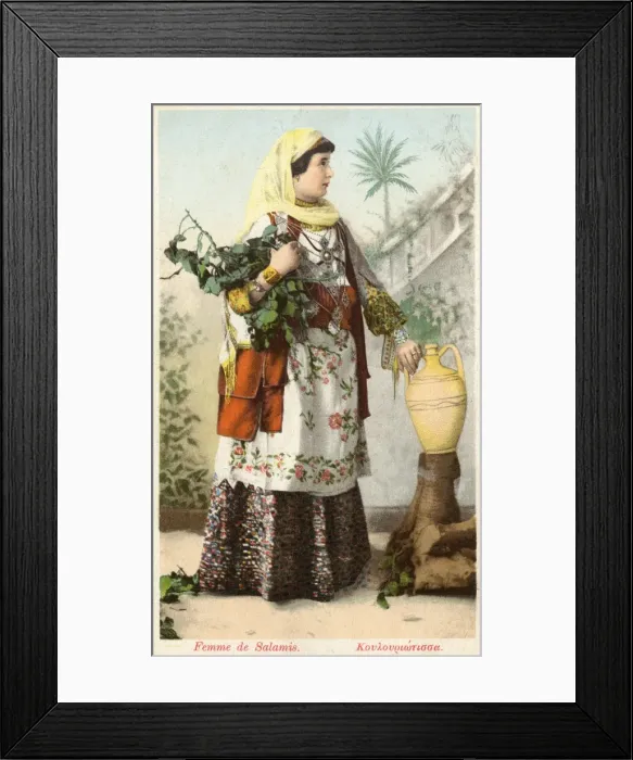 Framed Print : Lady from Salamis, Greece Framed Print : Lady from Salamis, Greece