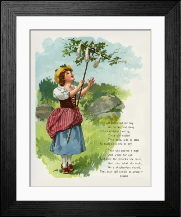 Framed Print : Anon Mcloughlin. Little Bo-Peep 2 Framed Print : Anon Mcloughlin. Little Bo-Peep 2