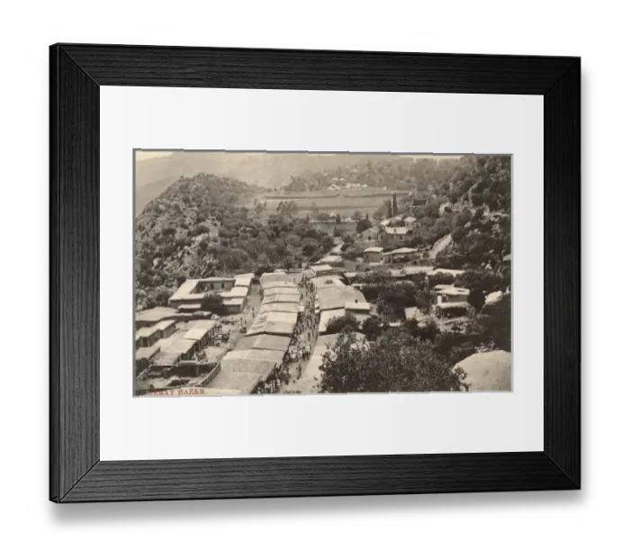 Framed Print : Cherat, Pakistan - The Bazaar Framed Print : Cherat, Pakistan - The Bazaar