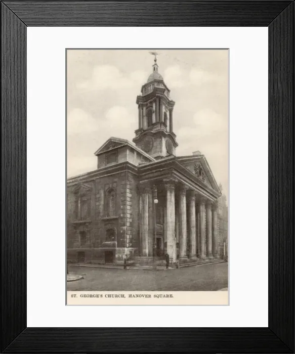 Framed Print : St Georges Church - Hanover Square