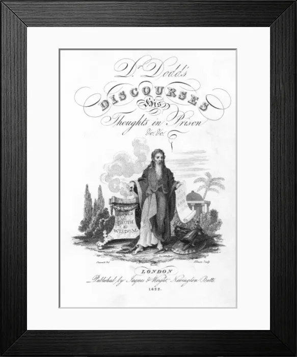 Framed Print : Frontispiece to Dodds Discourses Framed Print : Frontispiece to Dodds Discourses