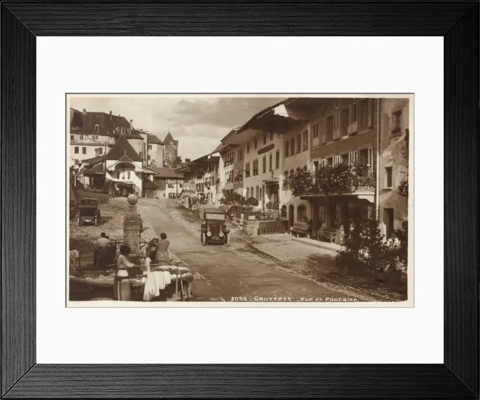Framed Print : Gruyeres, Switzerland Framed Print : Gruyeres, Switzerland