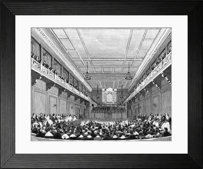 Framed Print : Concert at Hamburg, 1845 Framed Print : Concert at Hamburg, 1845