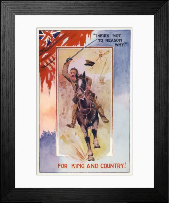 Framed Print : Cavalry Charge - World War One Framed Print : Cavalry Charge - World War One