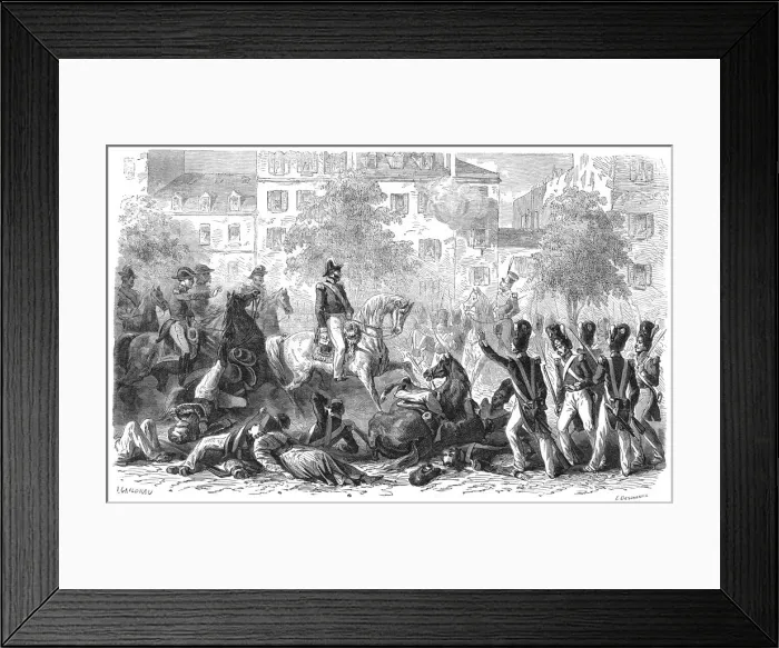 Framed Print : Assassination attempt on King Louis Philippe Framed Print : Assassination attempt on King Louis Philippe