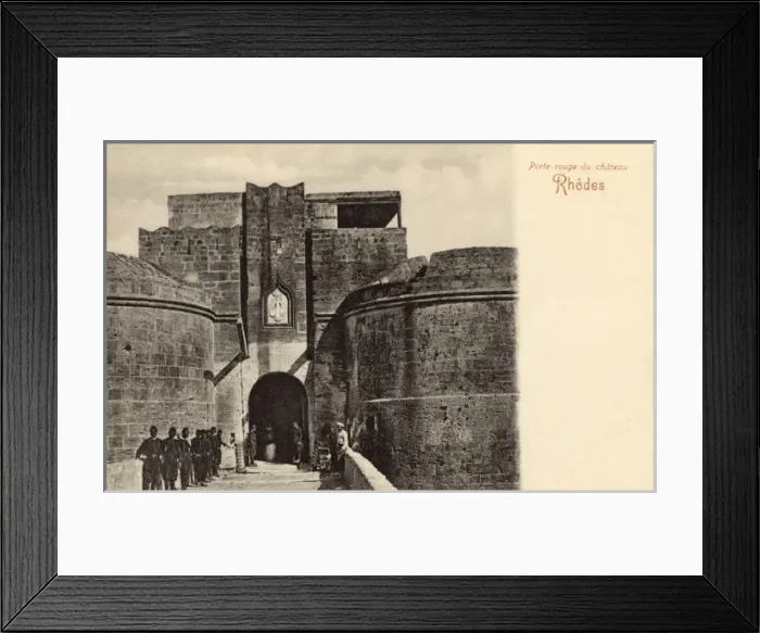 Framed Print : Rhodes, Greece - The Red Gate of the Castle Framed Print : Rhodes, Greece - The Red Gate of the Castle