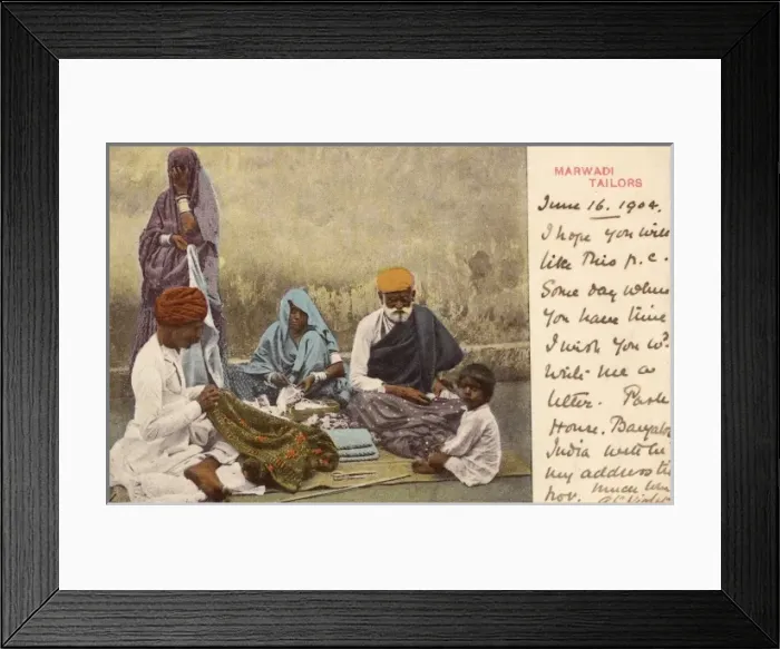 Framed Print : Marwari Tailors, India - Manufacture Clothing Fabric Framed Print : Marwari Tailors, India - Manufacture Clothing Fabric