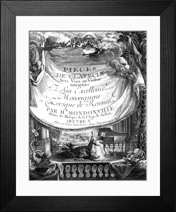 Framed Print : Mondonvilles Pieces de Clavecin Framed Print : Mondonvilles Pieces de Clavecin