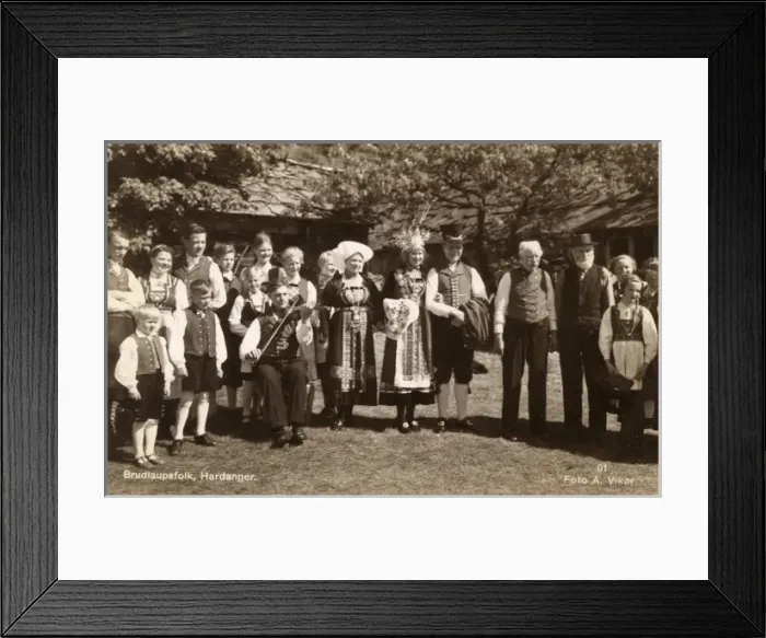 Framed Print : Norwegian Bridal Party - Hardanger, Norway Framed Print : Norwegian Bridal Party - Hardanger, Norway