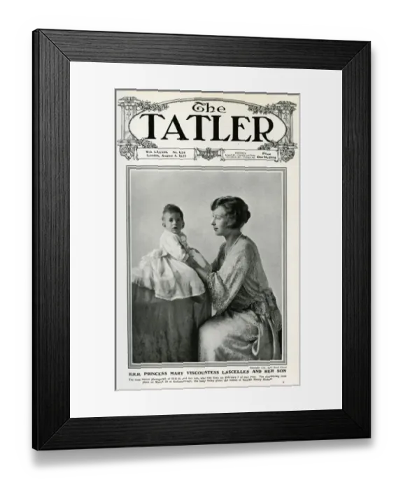 Framed Print : Princes Mary Vicountess Lascelles and her son Framed Print : Princes Mary Vicountess Lascelles and her son