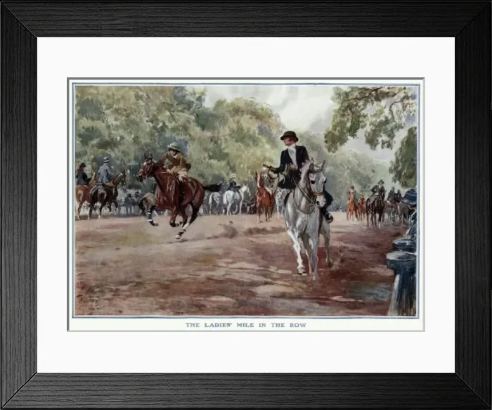 Framed Print : The Ladies Mile in The Row Framed Print : The Ladies Mile in The Row