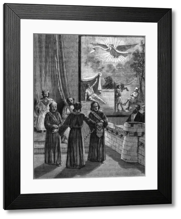 Framed Print : Initiation of the Knight of the East or the Sword Framed Print : Initiation of the Knight of the East or the Sword