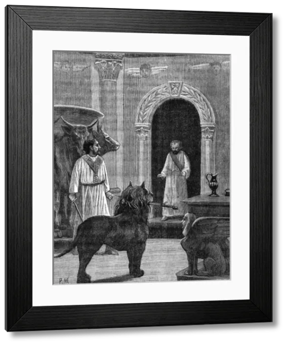 Framed Print : Initiation of the Grand Scot of the Sacred Vaults Framed Print : Initiation of the Grand Scot of the Sacred Vaults