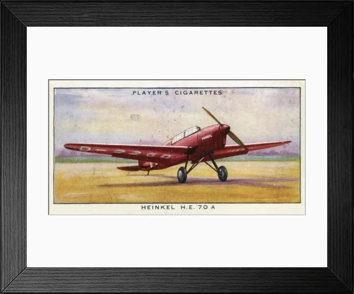 Framed Print : Heinkel HE 70A Monoplane Framed Print : Heinkel HE 70A Monoplane